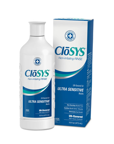 CloSYS Alcohol-Free Oral Health Rinse, Un-flavored -KILLS COVID-19 IN 30 SECONDS
